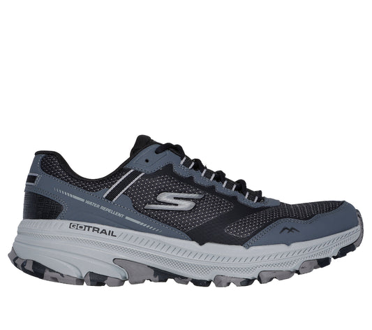 220754#BKGY-BLACK AND GRAY LEATHER/TEXTILE