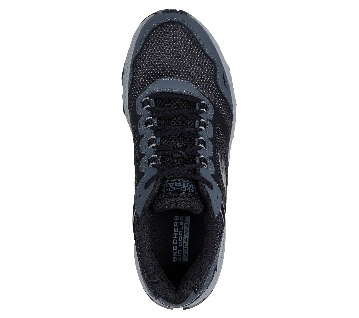 220754#BKGY-BLACK AND GRAY LEATHER/TEXTILE