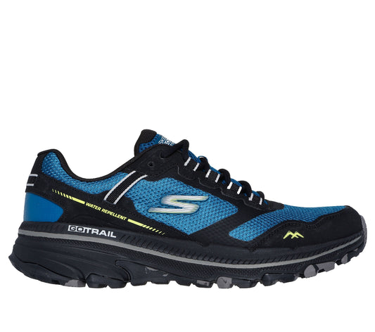 220754#BLBK-BLUE AND BLACK LEATHER/TEXTILE