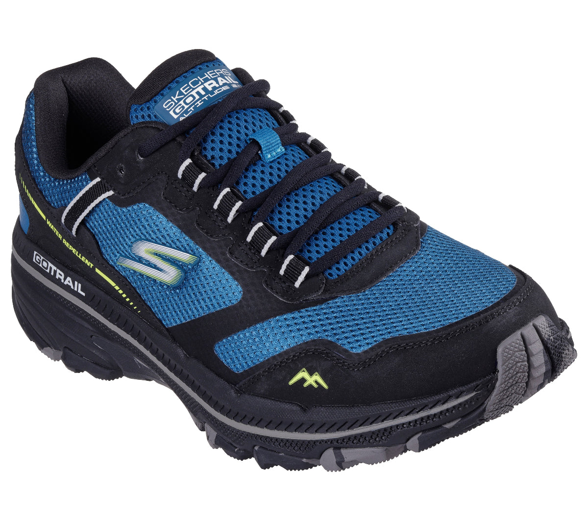 220754#BLBK-BLUE AND BLACK LEATHER/TEXTILE