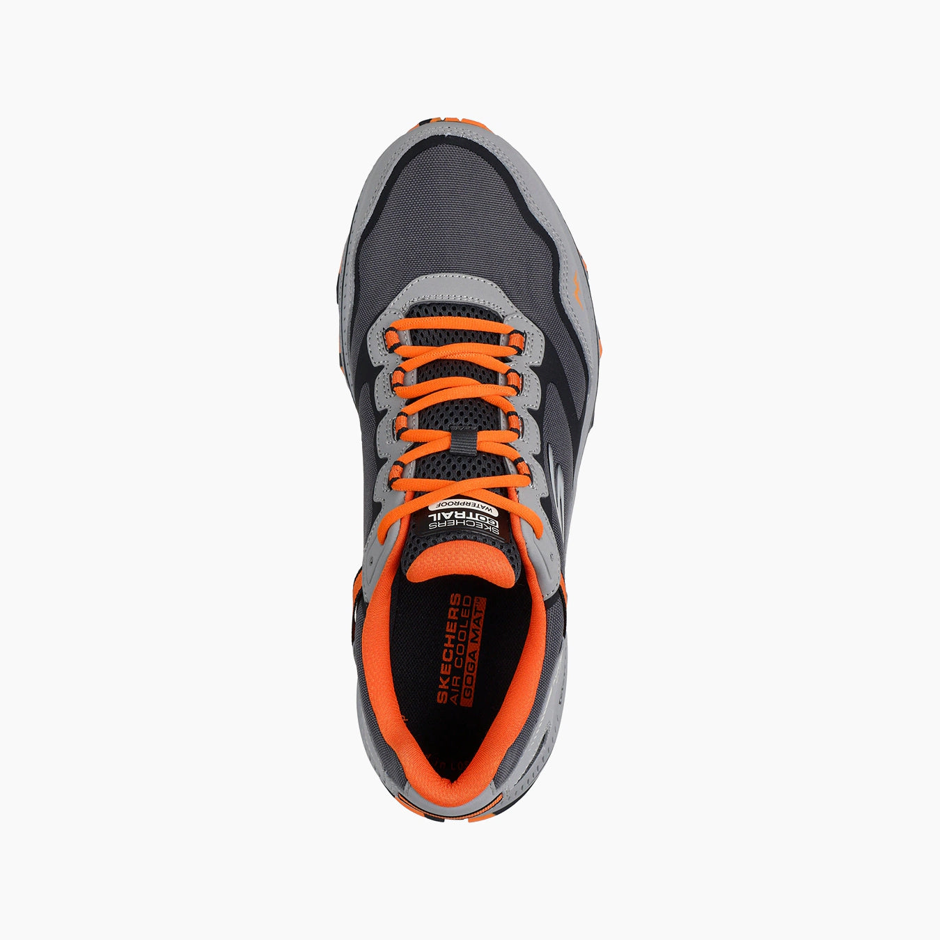 CCOR-CHARCOAL AND ORANGE LEATHER/TEXTILE