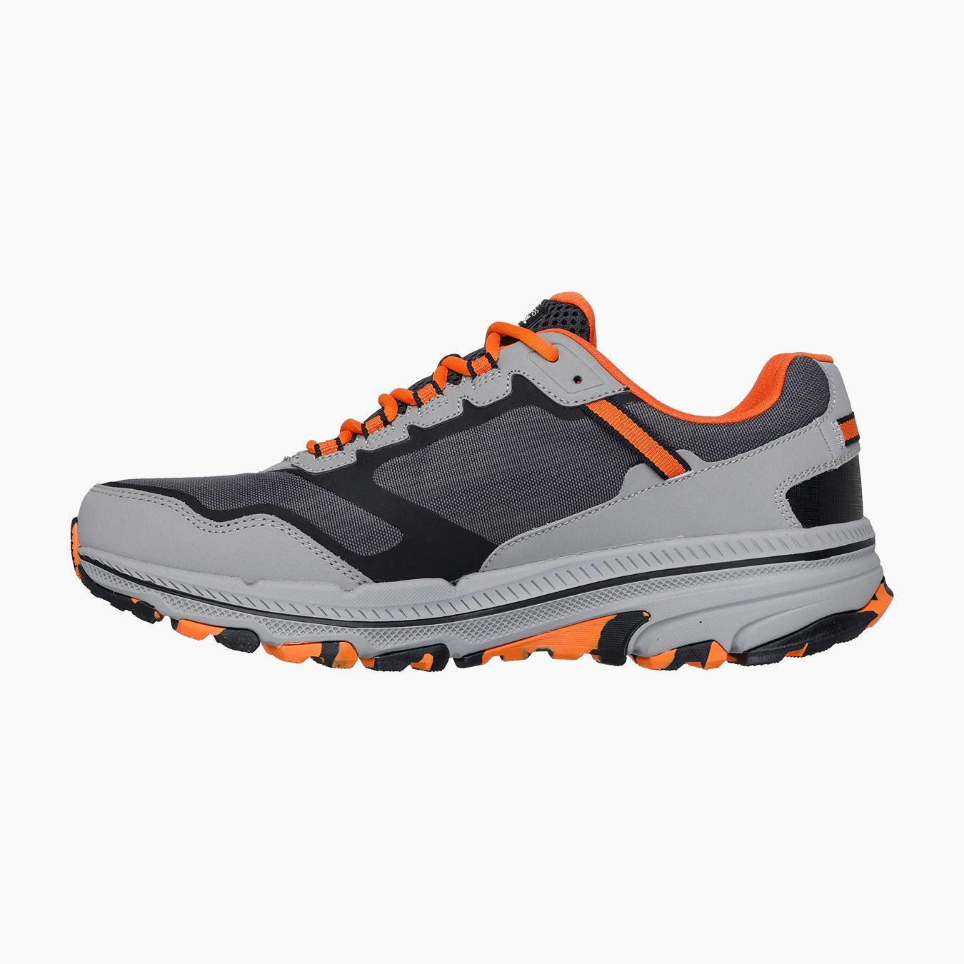 CCOR-CHARCOAL AND ORANGE LEATHER/TEXTILE