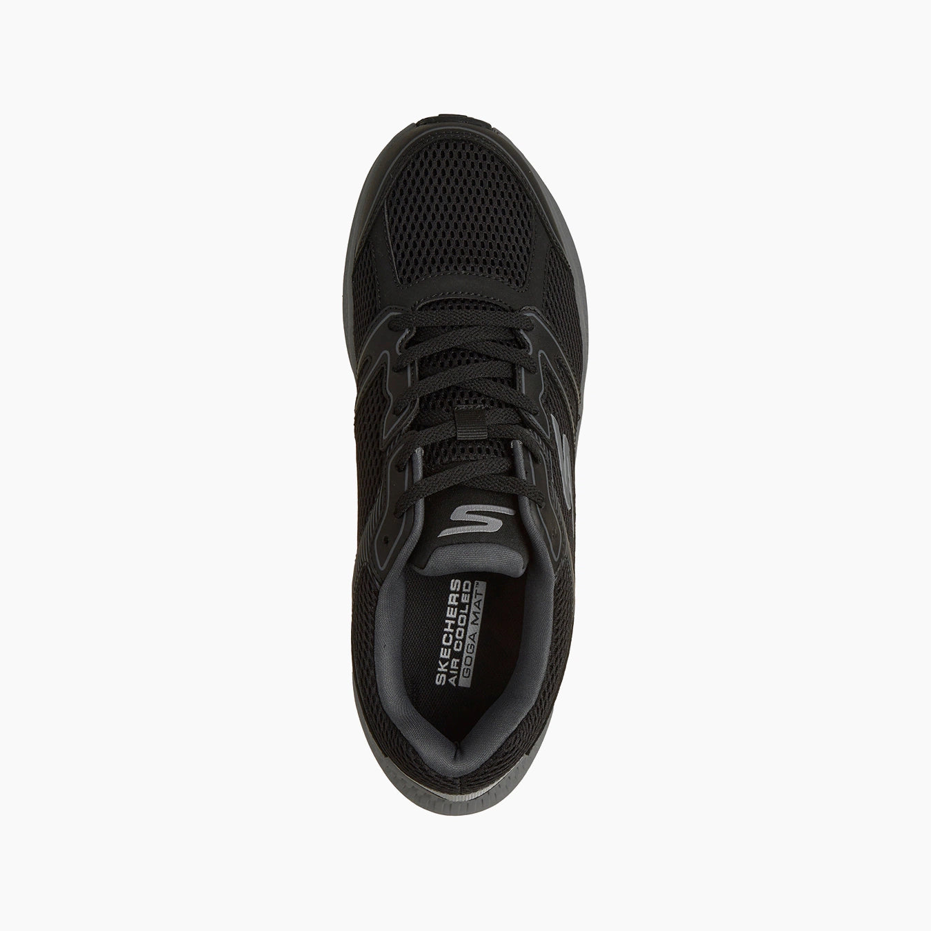 BKCC-BLACK LEATHER/SYNTHETIC/MESH/CHARCOAL TRIM