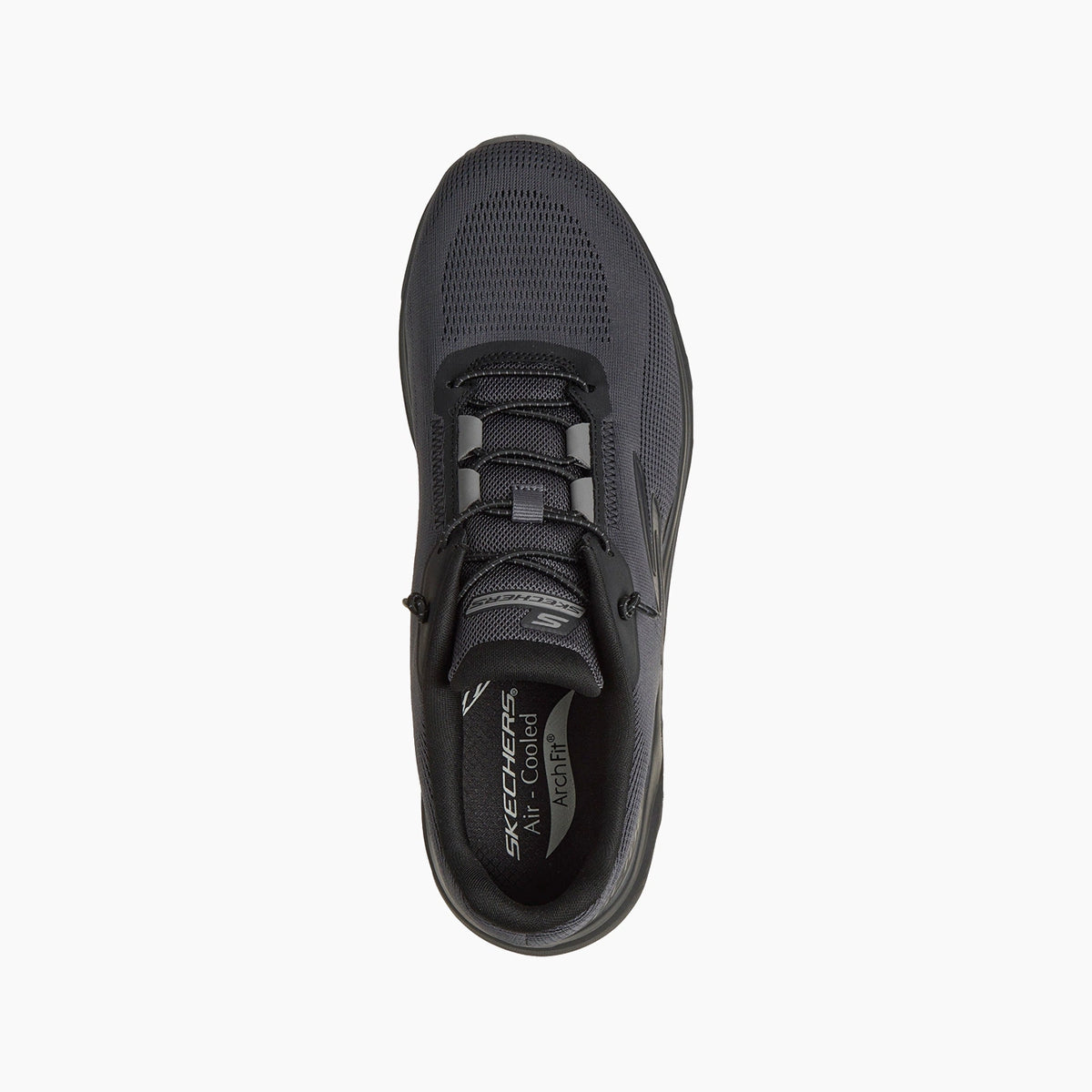 BKCC-BLACK LEATHER/SYNTHETIC/MESH/CHARCOAL TRIM