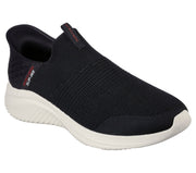 232450#BLACK KNIT/RED TRIM