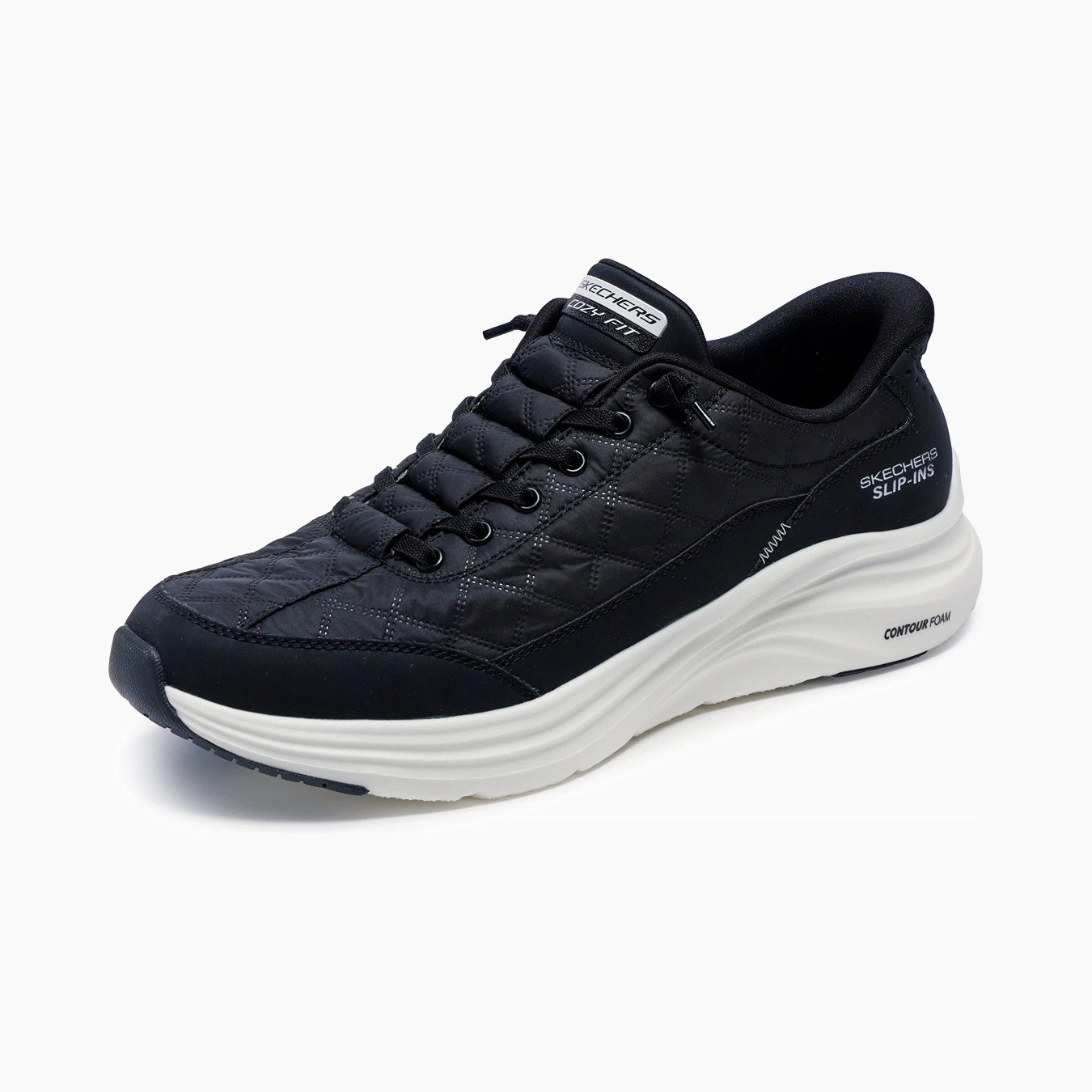BKW-BLACK SYNTHETIC/WHITE TEXTILE