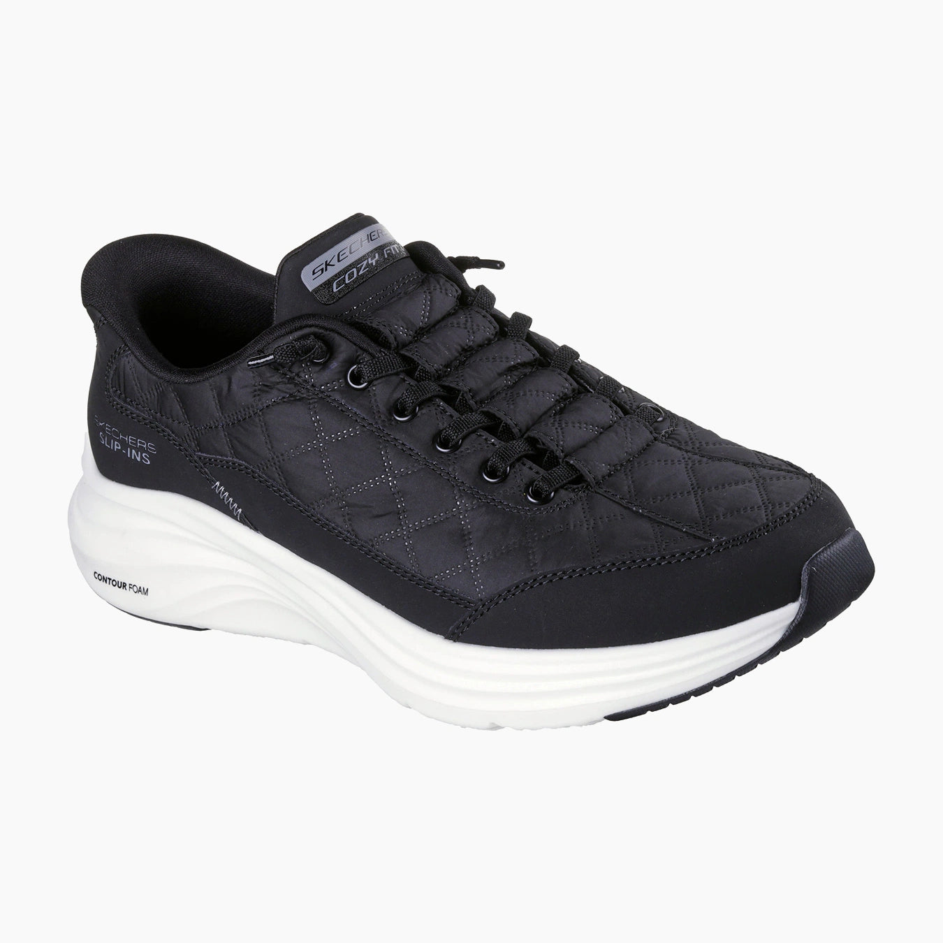 BKW-BLACK SYNTHETIC/WHITE TEXTILE