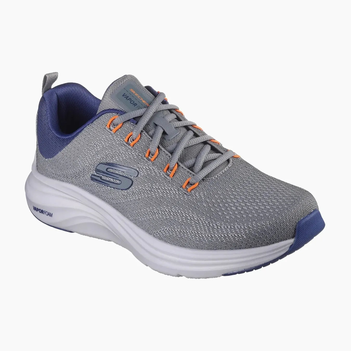 232626#GYBL-GRAY MESH/SYNTHETIC/BLUE TRIM