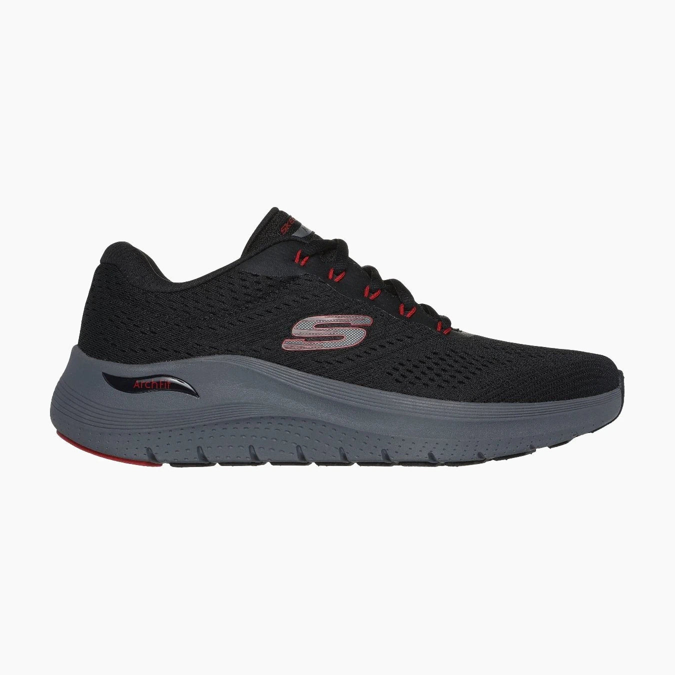 232700#BKRD/BLACK MESH/SYNTHETIC/RED TRIM