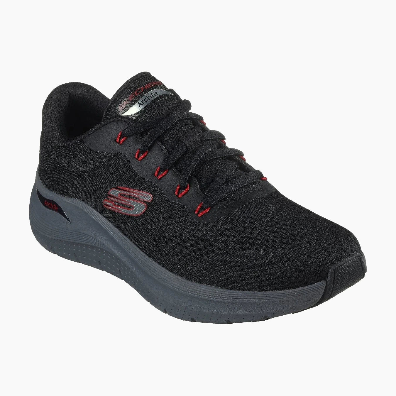 232700#BKRD/BLACK MESH/SYNTHETIC/RED TRIM