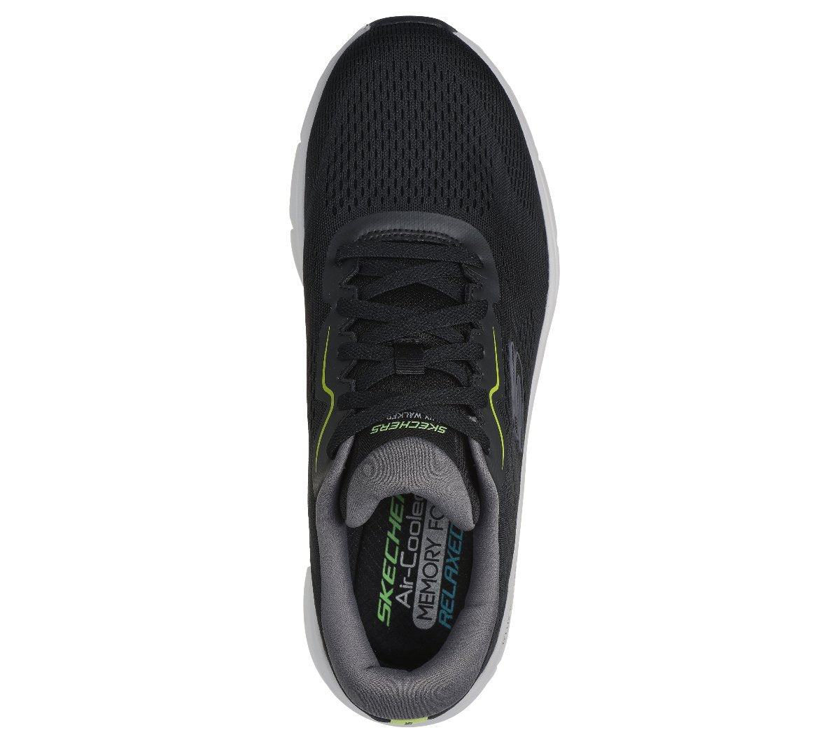 232714#BKLM/BLACK ENGINEERED MESH/SYNTHETIC/LIME TRIM