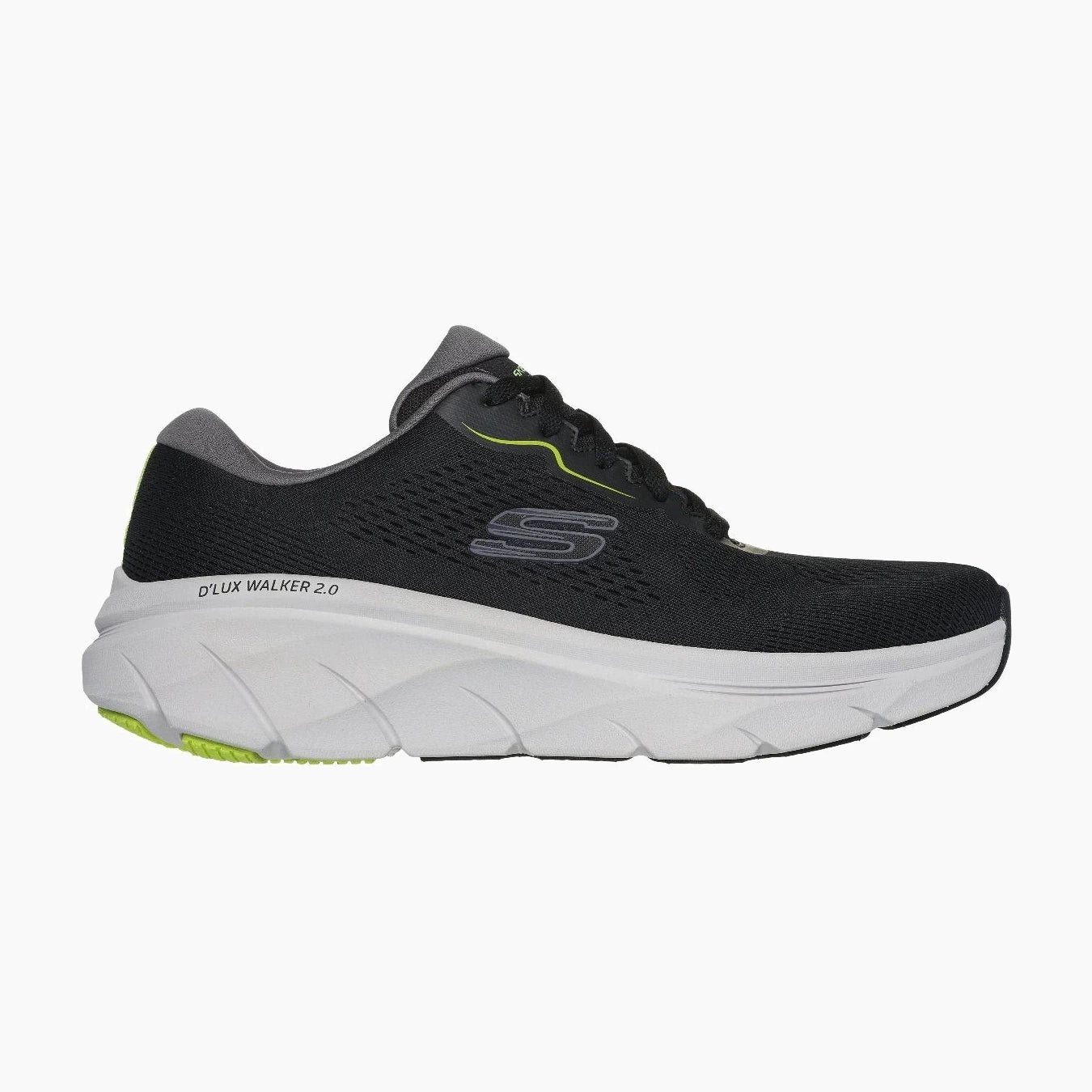 232714#BKLM/BLACK ENGINEERED MESH/SYNTHETIC/LIME TRIM