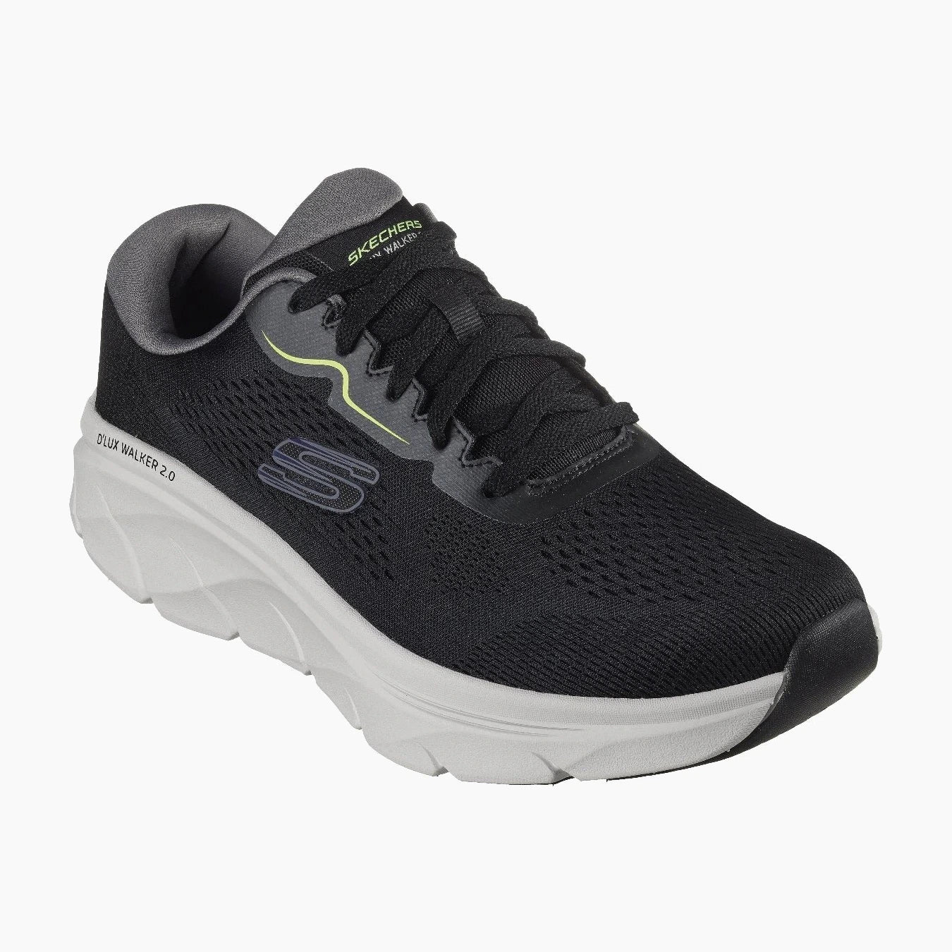 232714#BKLM/BLACK ENGINEERED MESH/SYNTHETIC/LIME TRIM