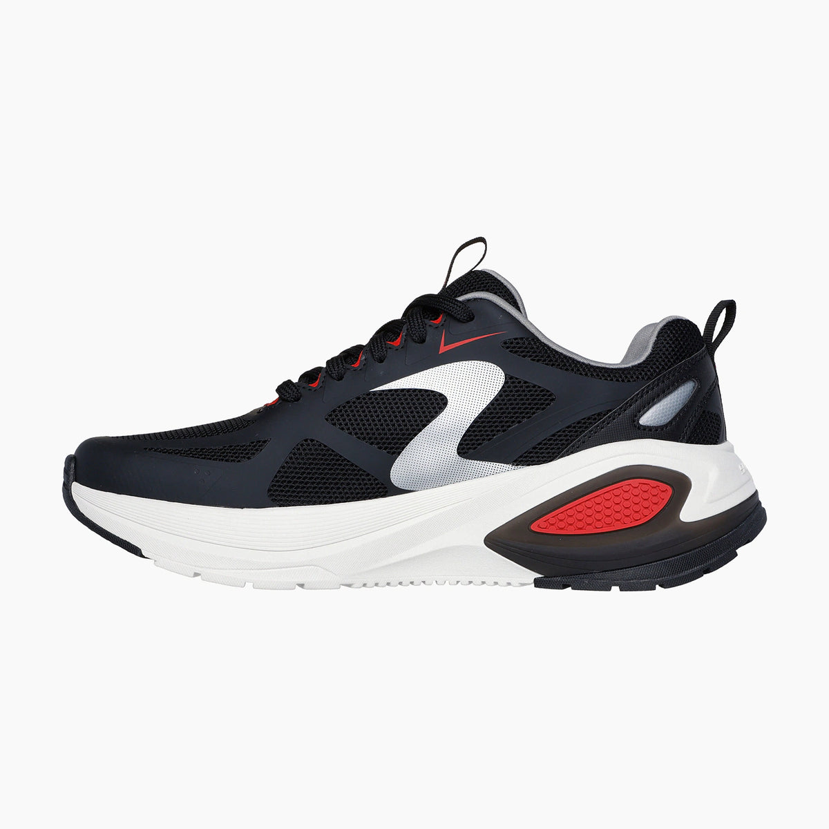 BKRD-BLACK MESH/RED PU