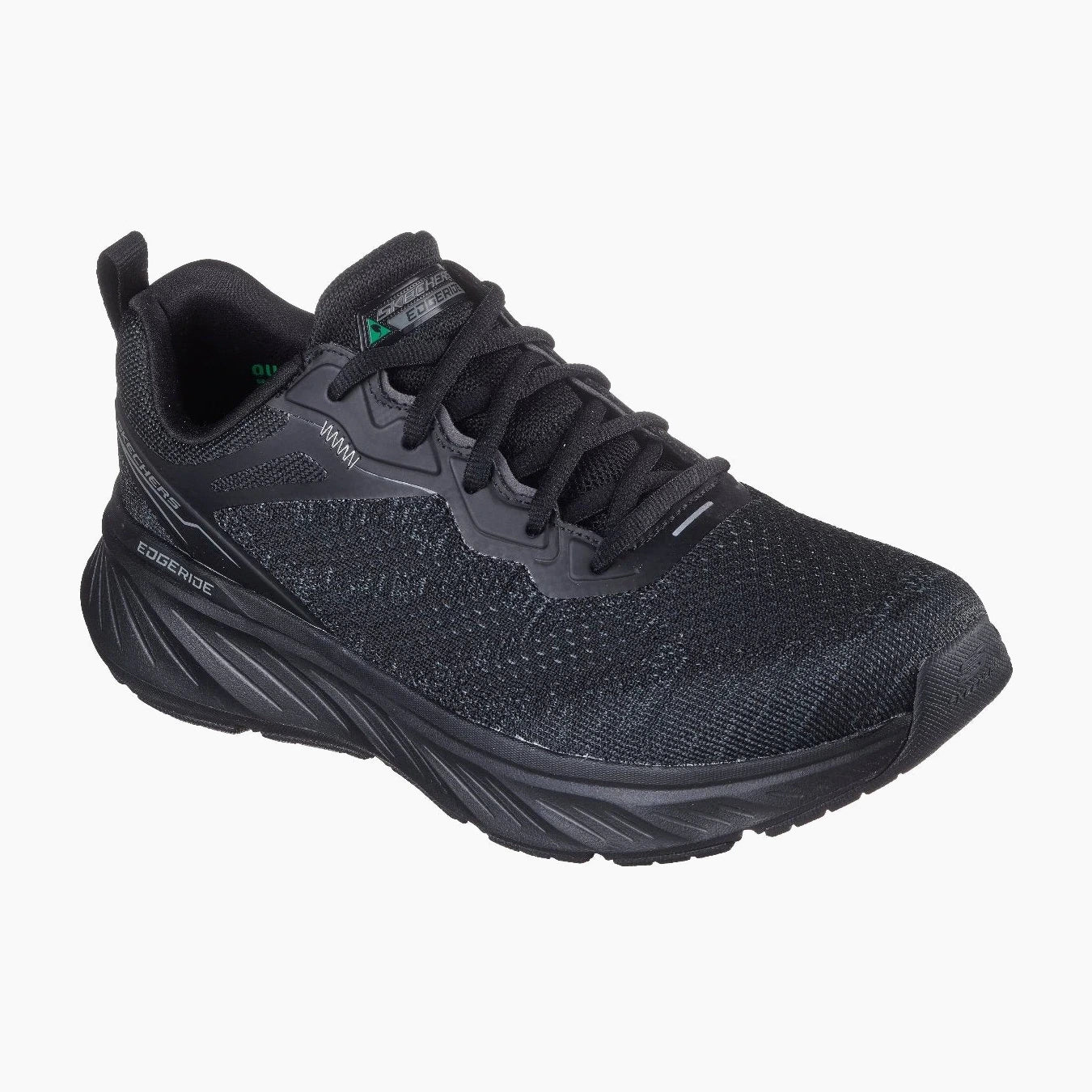 232836#BBK-BLACK KNIT/PU/TRIM