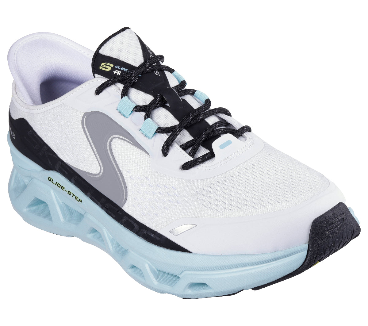 232921#WBL-WHITE HOTMELT/MESH/BLUE TRIM