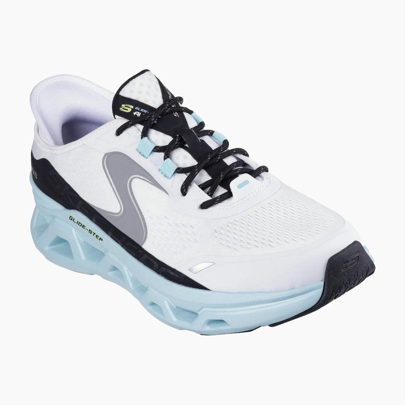 WBL-WHITE HOTMELT/MESH/BLUE TRIM