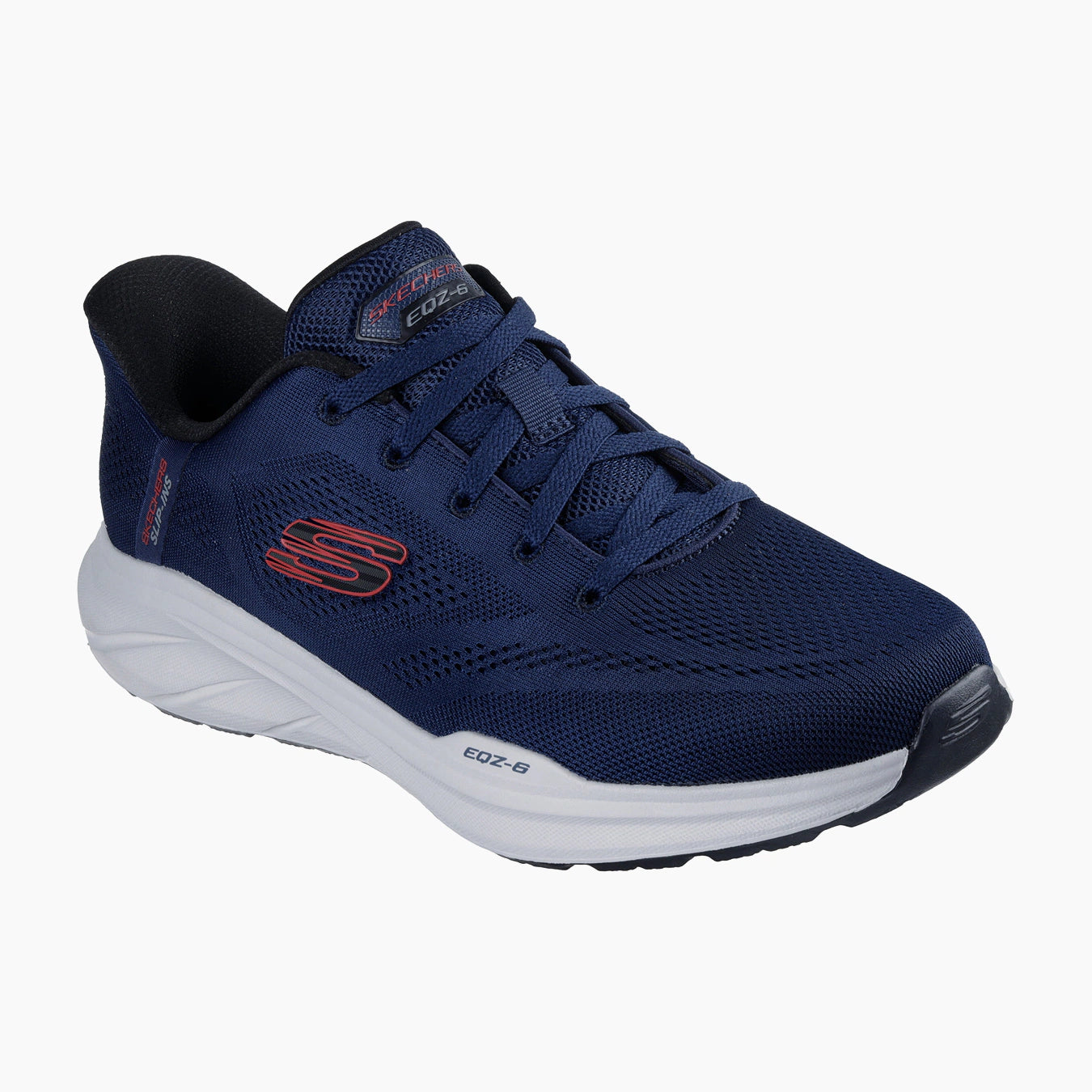 NVRD-NAVY AND RED LEATHER/TEXTILE