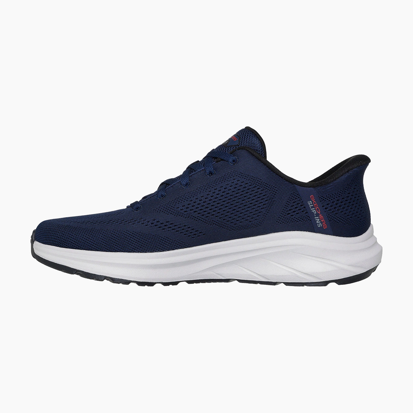 NVRD-NAVY AND RED LEATHER/TEXTILE