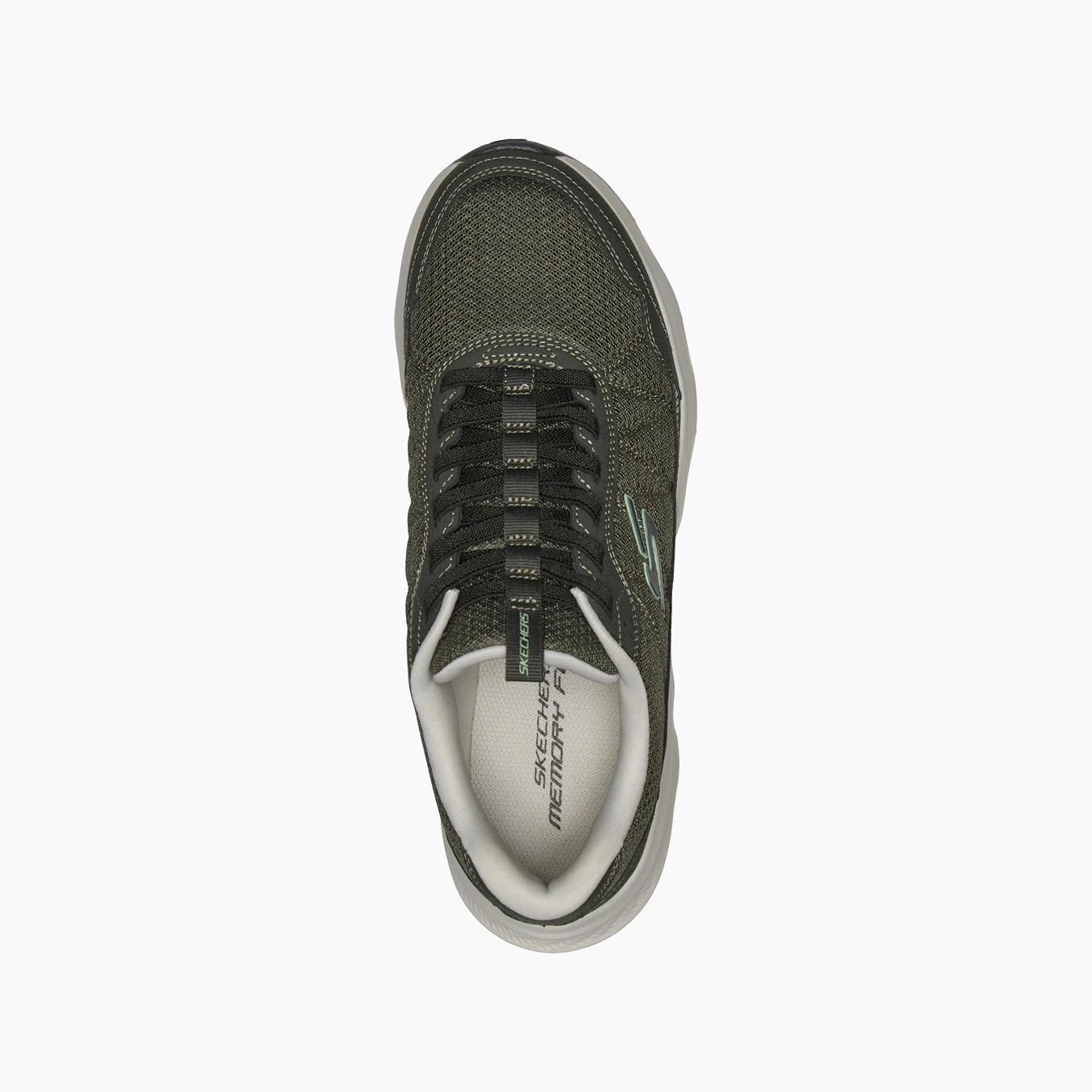 OLV-OLIVE LEATHER/PU/MESH