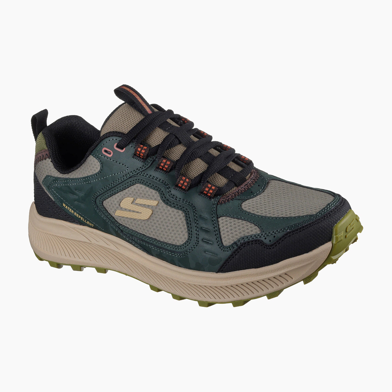 OLV-OLIVE LEATHER/PU/MESH