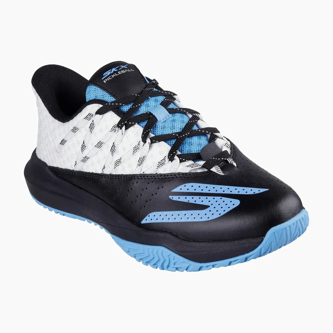 246110#WBKB-WHITE LEATHER/BLACK LEATHER/BLUE MESH