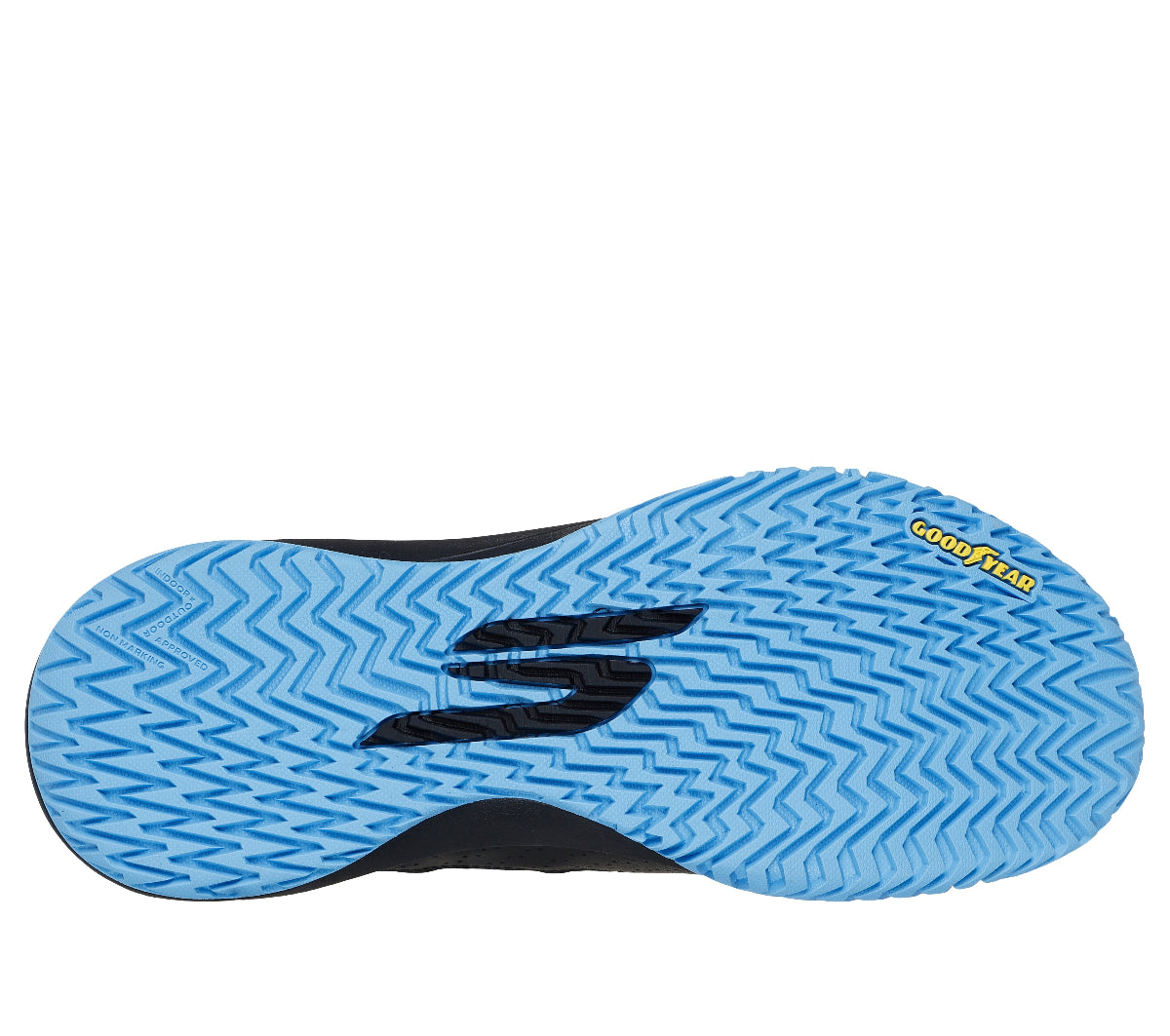 246110#WBKB-WHITE LEATHER/BLACK LEATHER/BLUE MESH