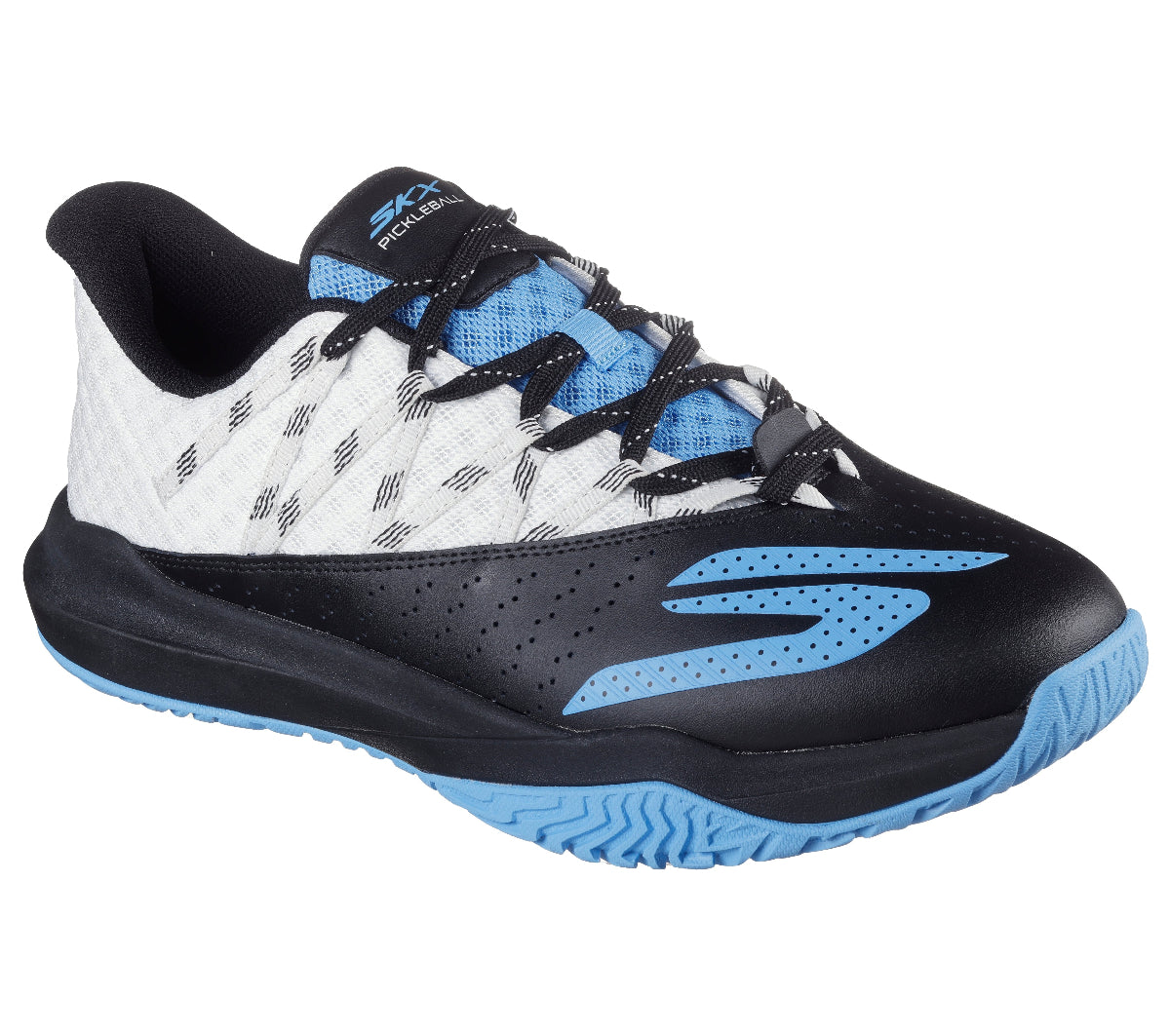 246110#WBKB-WHITE LEATHER/BLACK LEATHER/BLUE MESH
