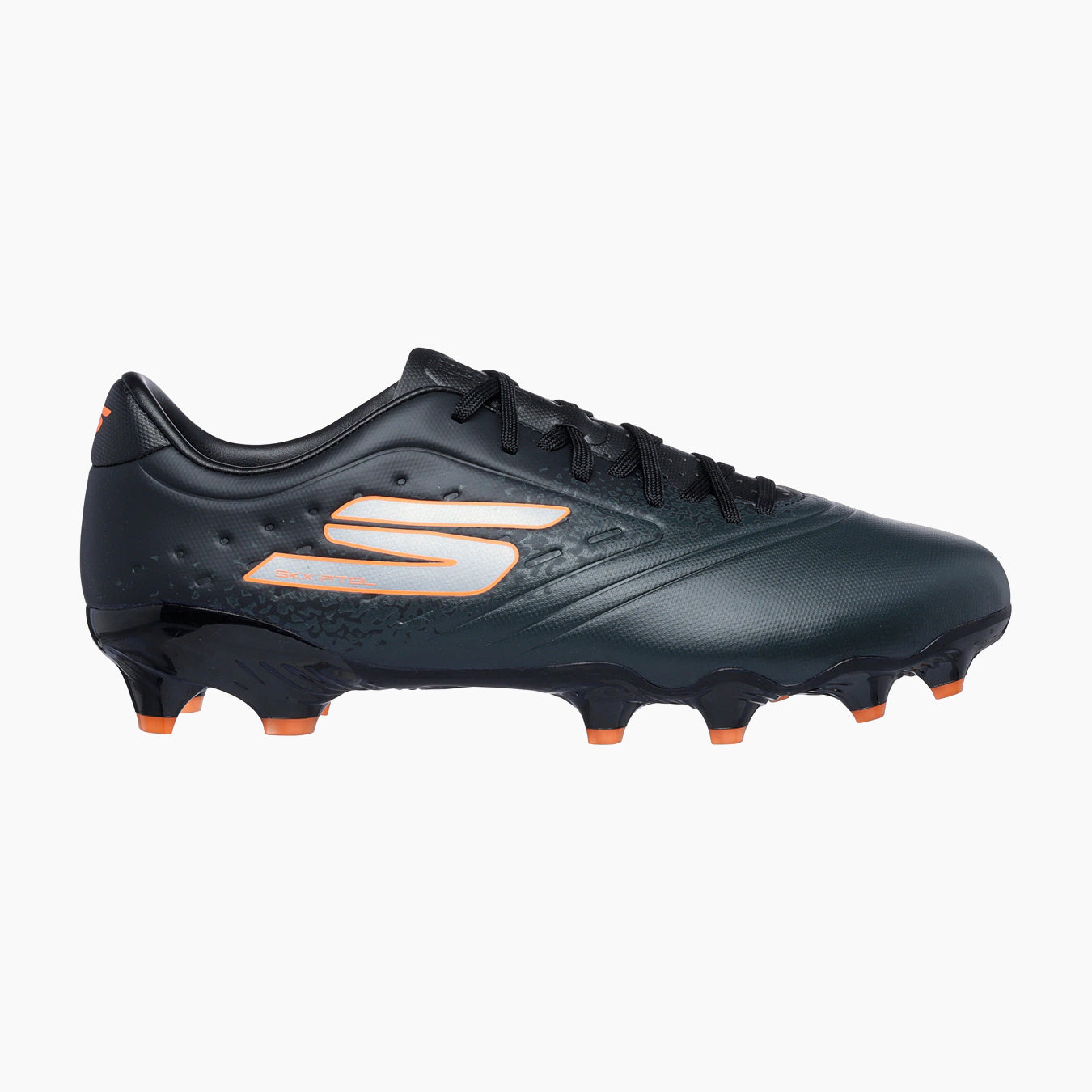 252015#BKOR-BLACK SYNTHETIC/ORANGE TRIM