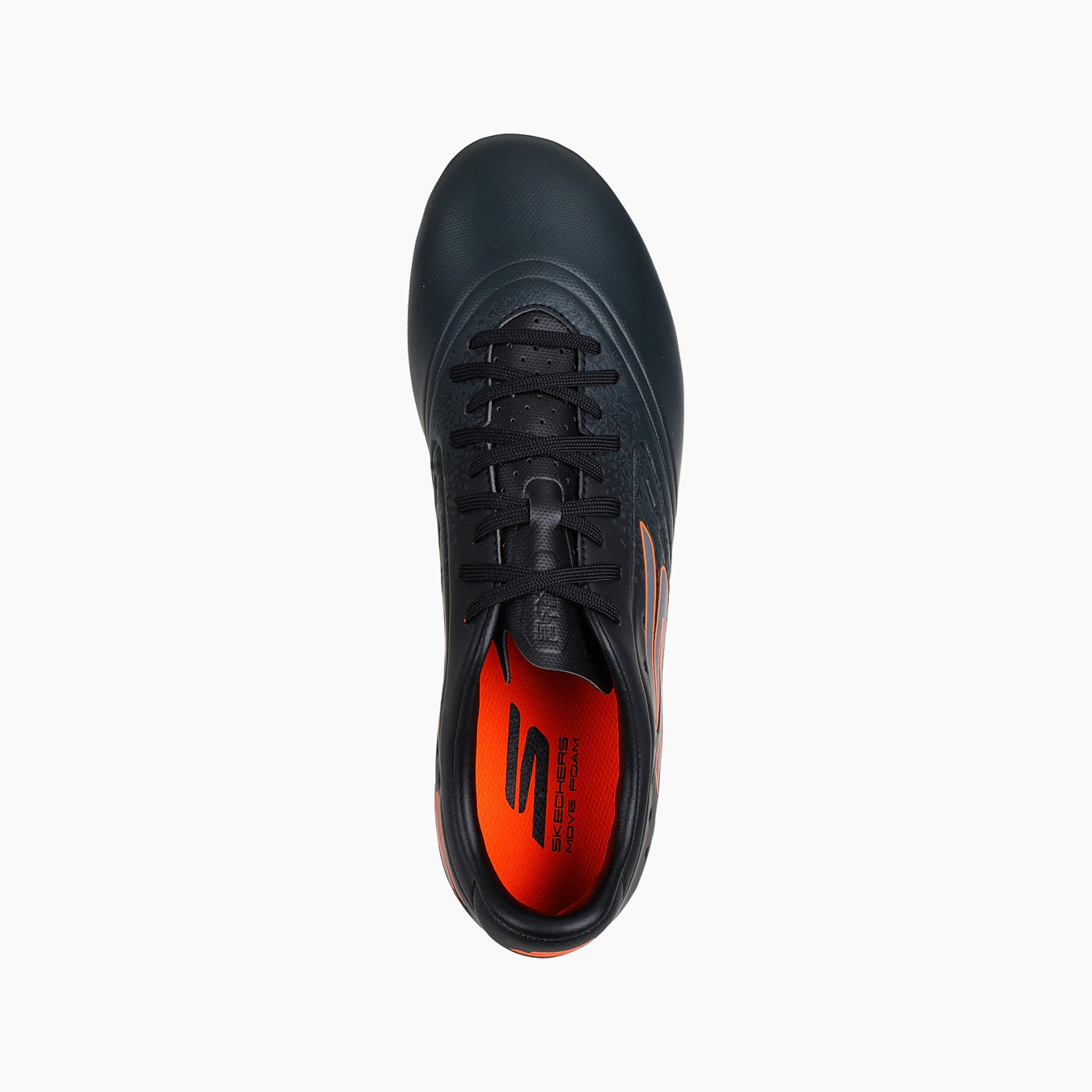 252015#BKOR-BLACK SYNTHETIC/ORANGE TRIM