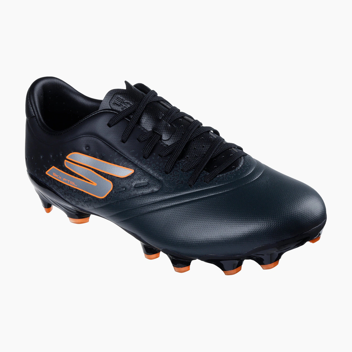 252015#BKOR-BLACK SYNTHETIC/ORANGE TRIM
