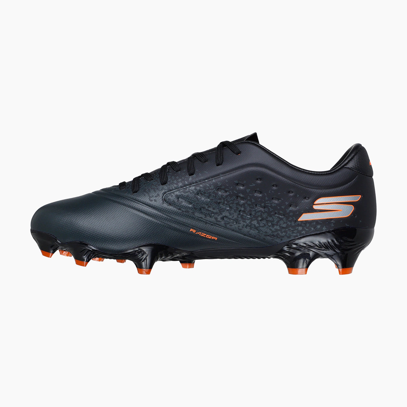 252015#BKOR-BLACK SYNTHETIC/ORANGE TRIM