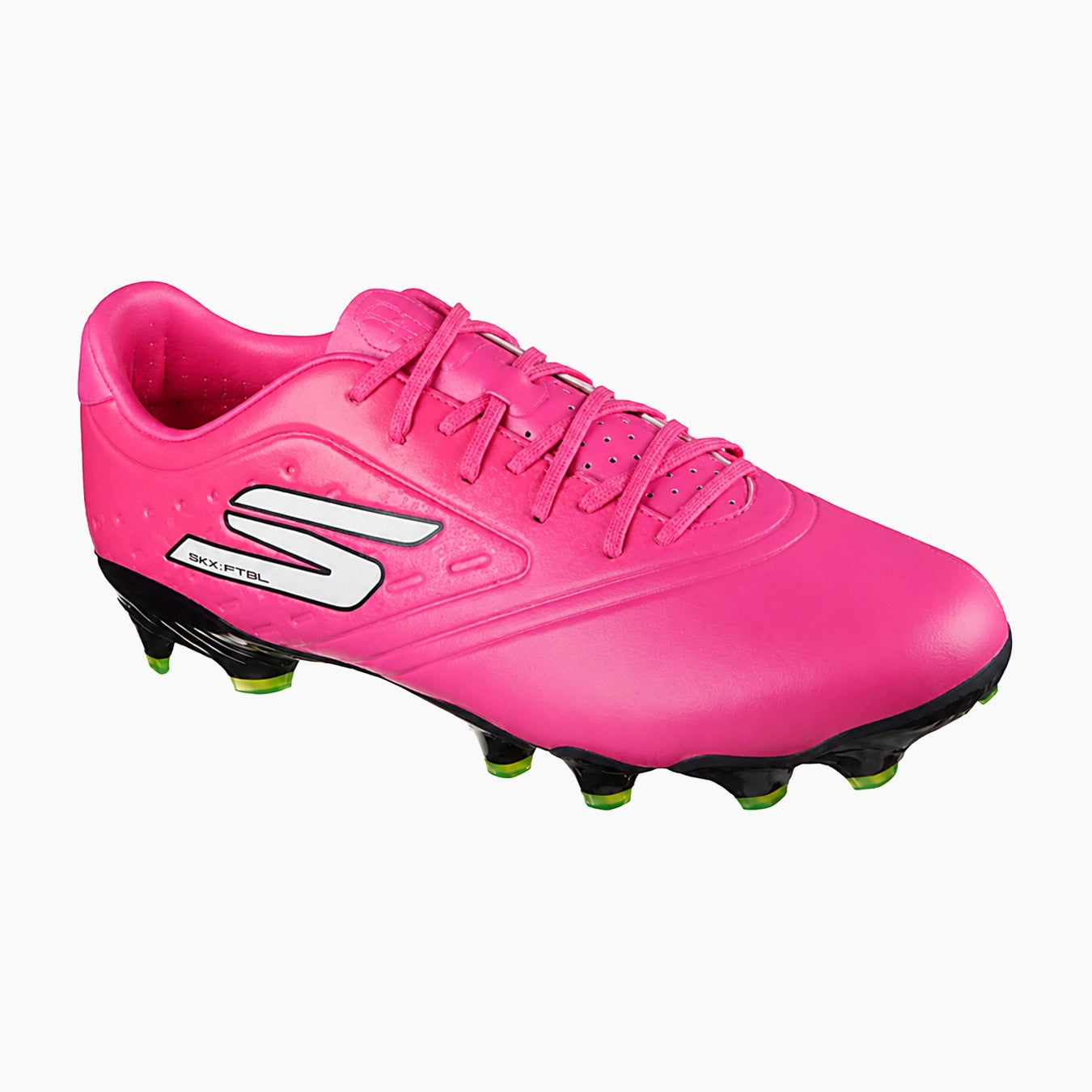 252015#PKBK-PINK SYNTHETIC/BLACK SYNTHETIC/LIME TRIM