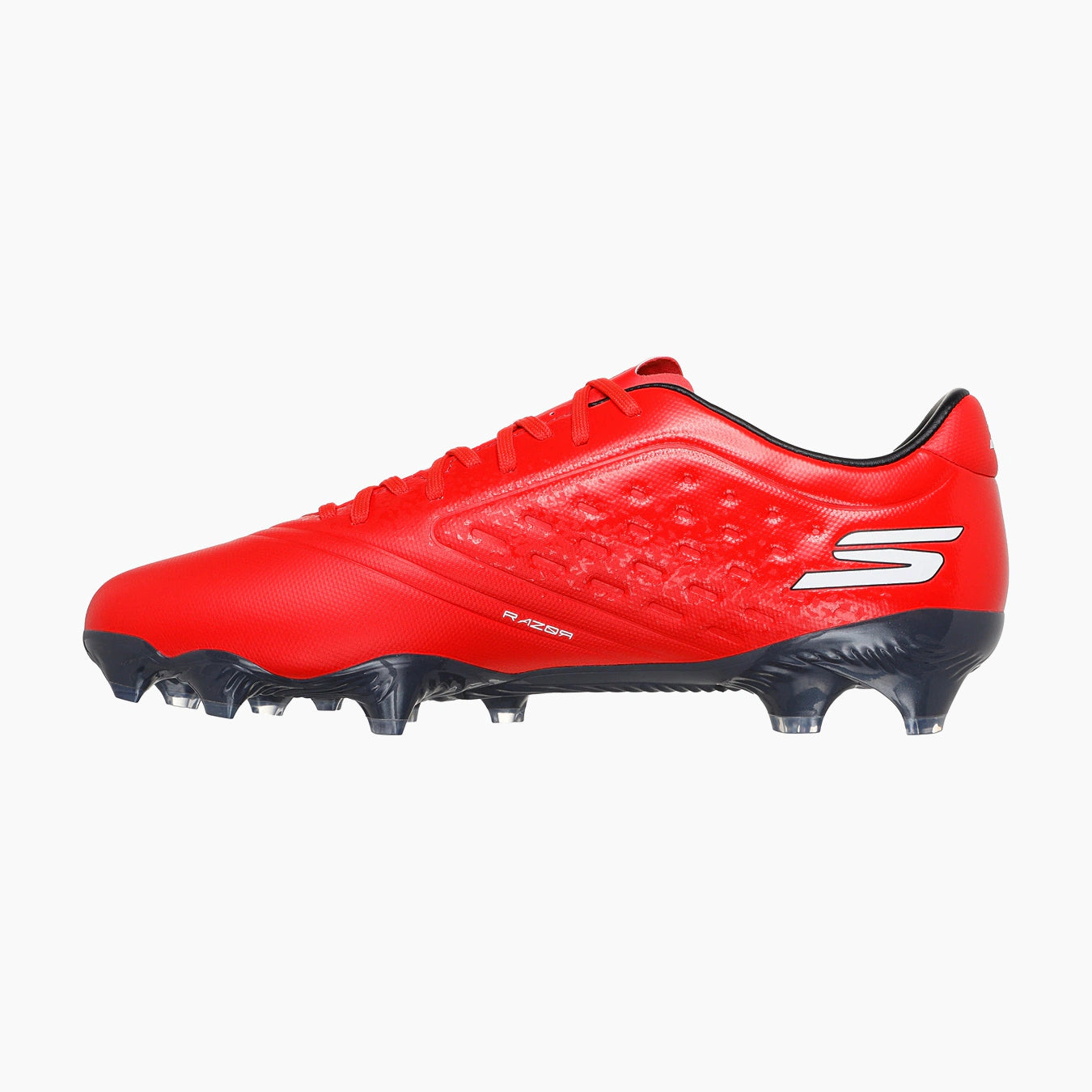 RDBK-RED SYNTHETIC/BLACK TRIM