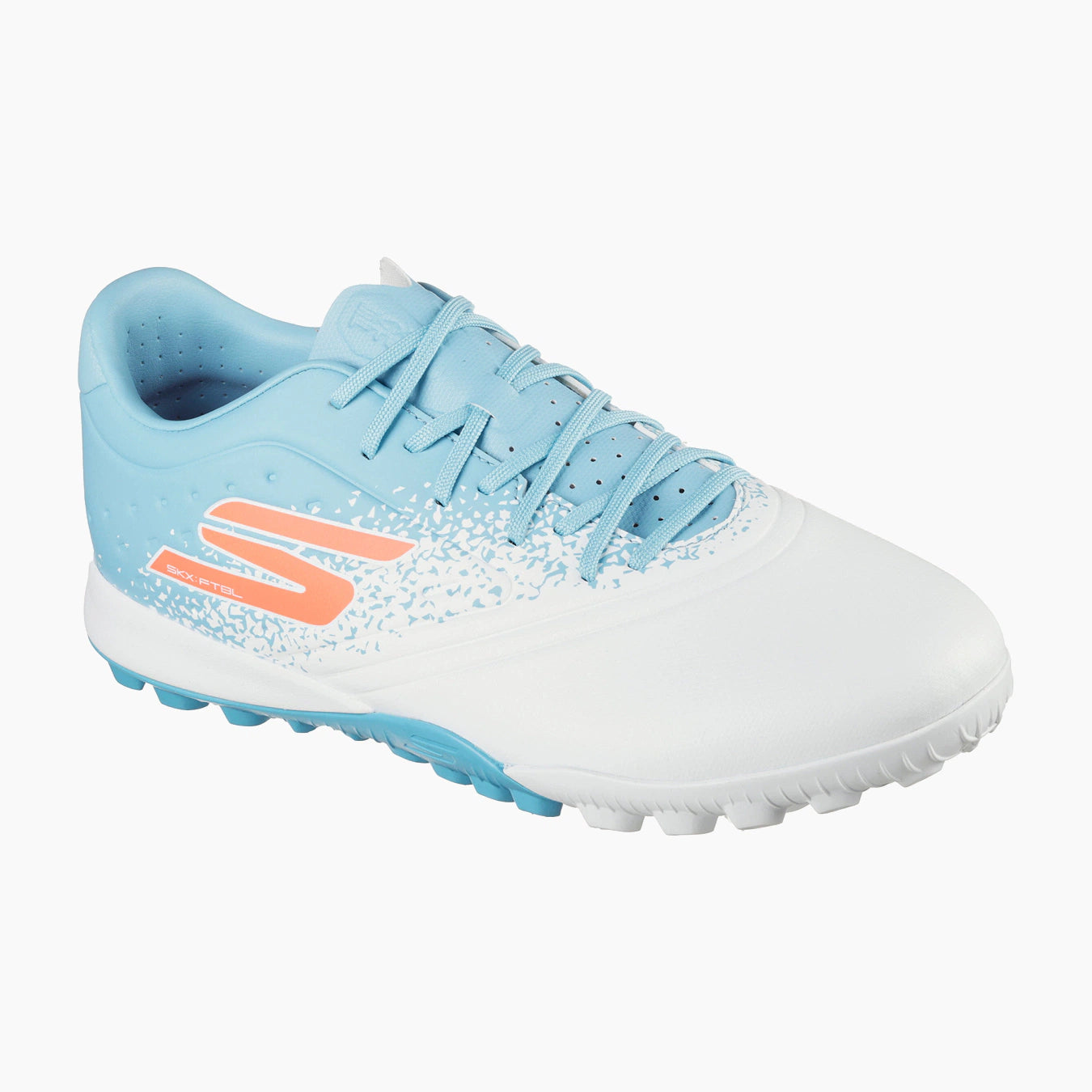 WTQP-WHITE SYNTHETIC/TURQUOISE SYNTHETIC/PINK TRIM