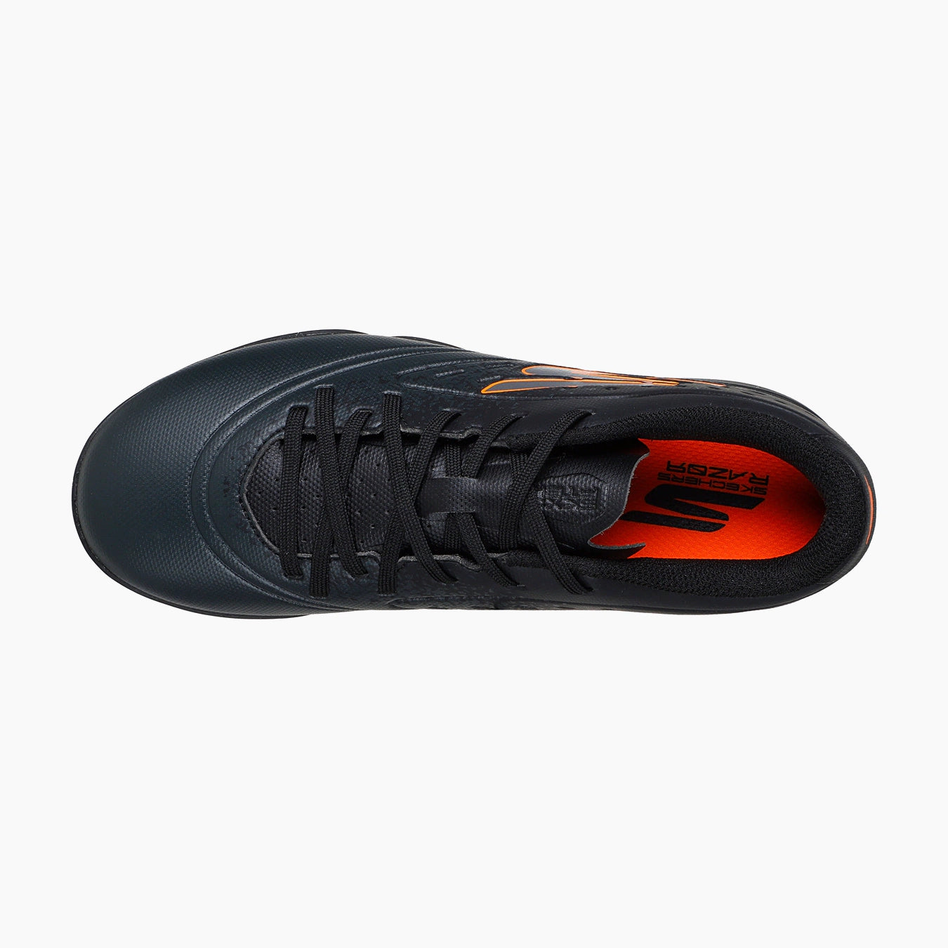 252061#BKOR-BLACK SYNTHETIC/ORANGE TRIM