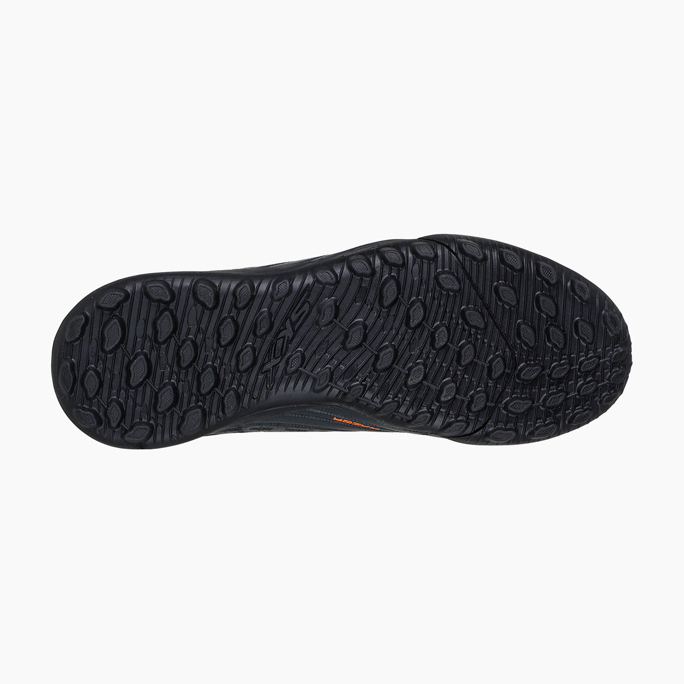 252061#BKOR-BLACK SYNTHETIC/ORANGE TRIM