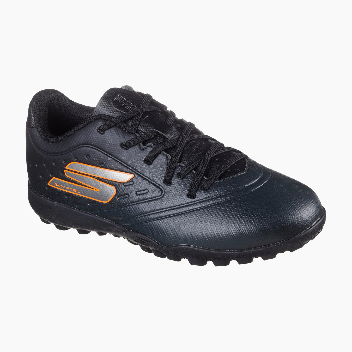 252061#BKOR-BLACK SYNTHETIC/ORANGE TRIM