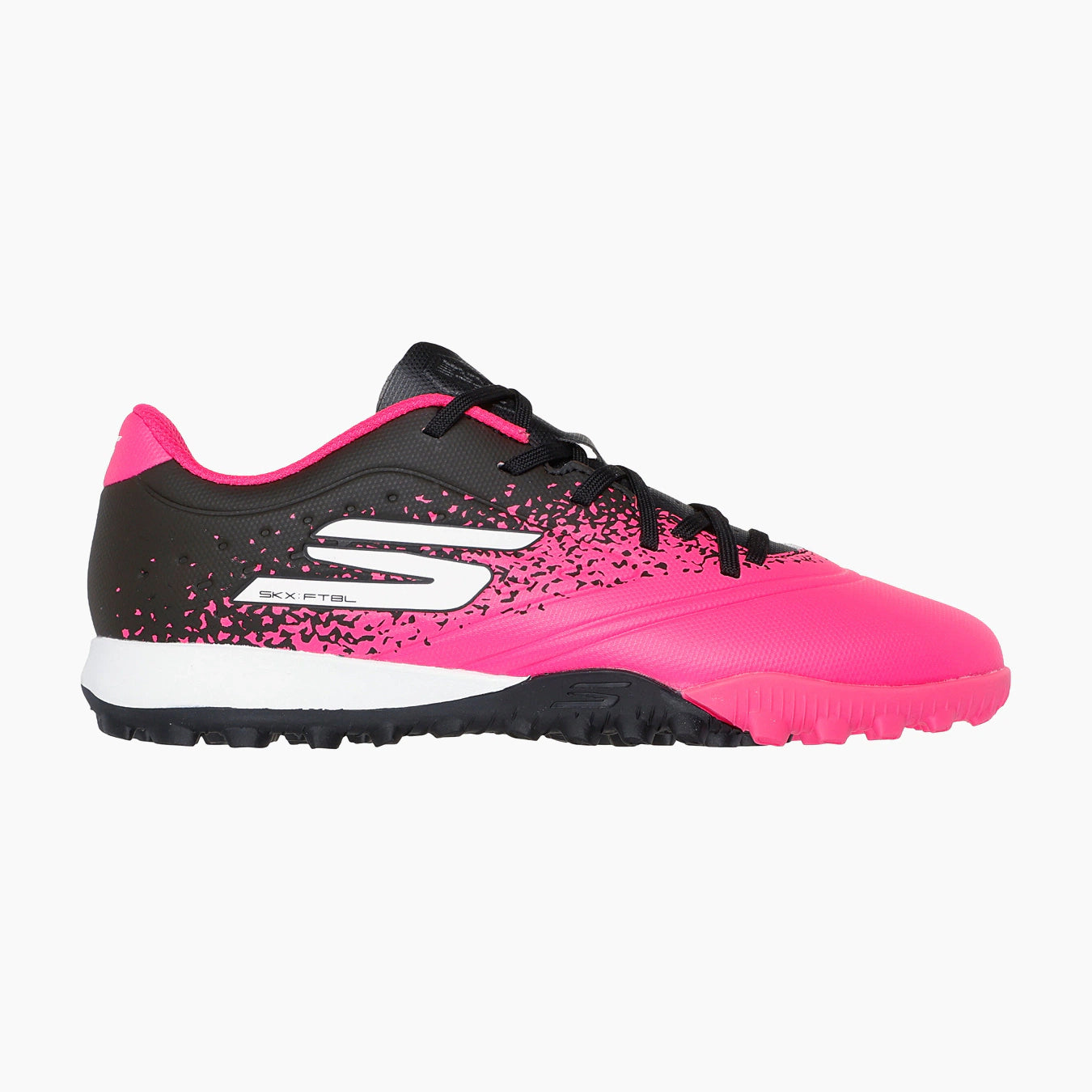 252061#BKPK-BLACK SYNTHETIC/PINK TRIM