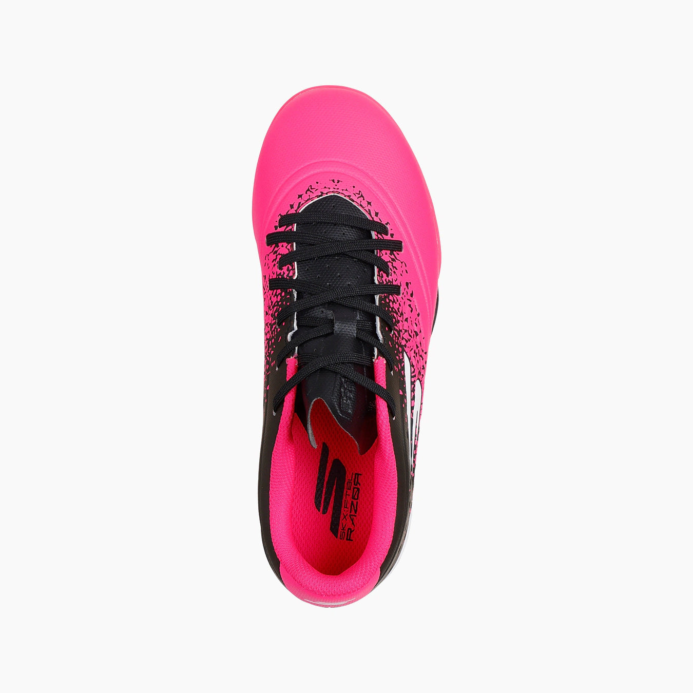 252061#BKPK-BLACK SYNTHETIC/PINK TRIM