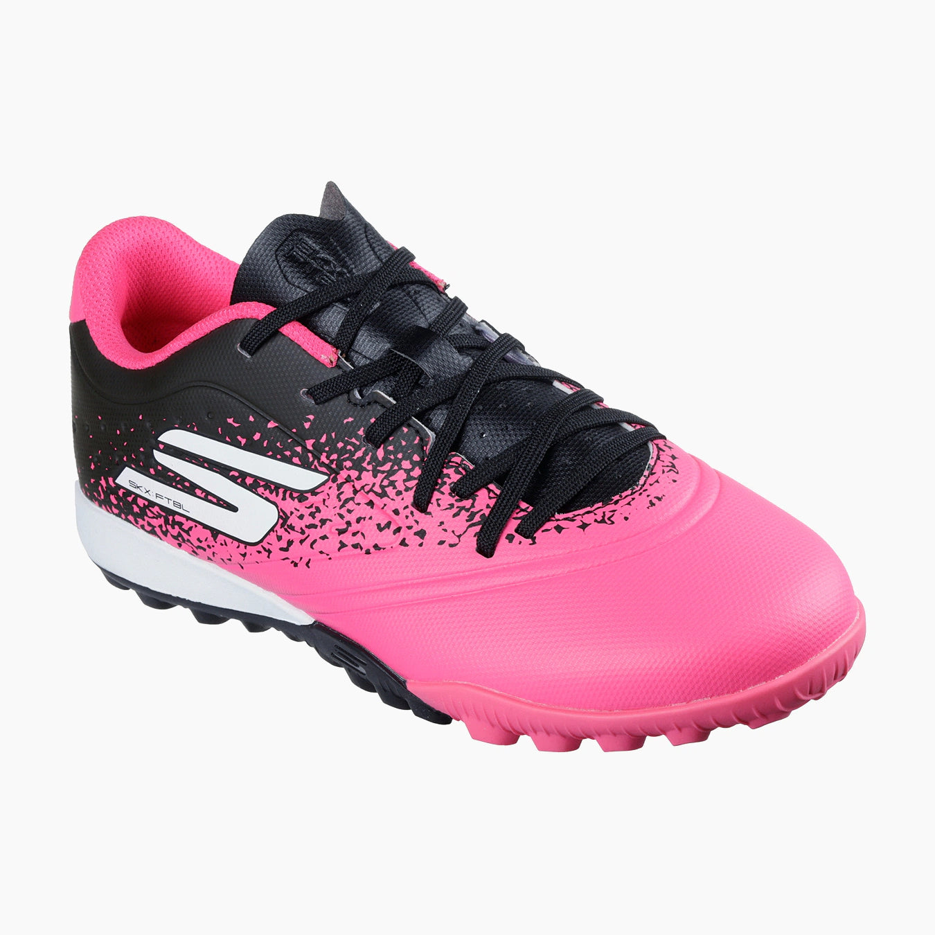 252061#BKPK-BLACK SYNTHETIC/PINK TRIM