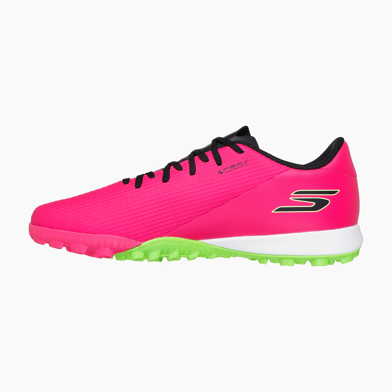 PKBK-PINK SYNTHETIC/BLACK SYNTHETIC/LIME TRIM