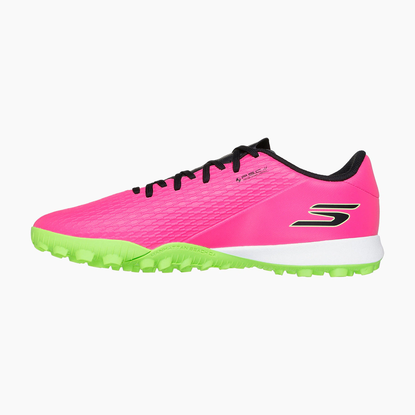 PKBK-PINK SYNTHETIC/BLACK SYNTHETIC/LIME TRIM