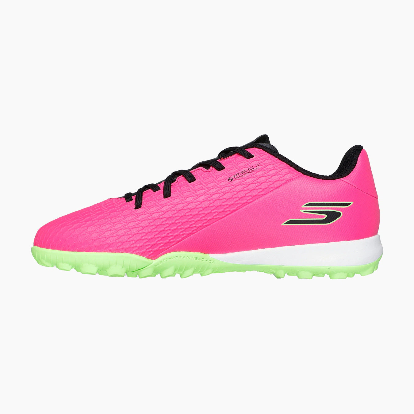 PKBK-PINK SYNTHETIC/BLACK SYNTHETIC/LIME TRIM