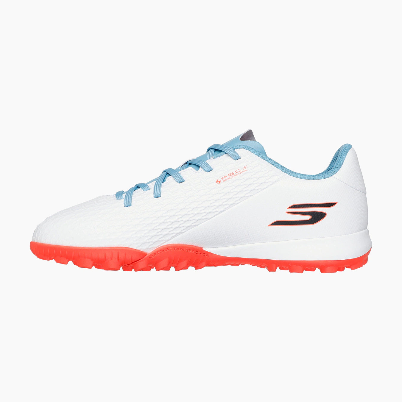 WTQP-WHITE SYNTHETIC/TURQUOISE SYNTHETIC/PINK TRIM