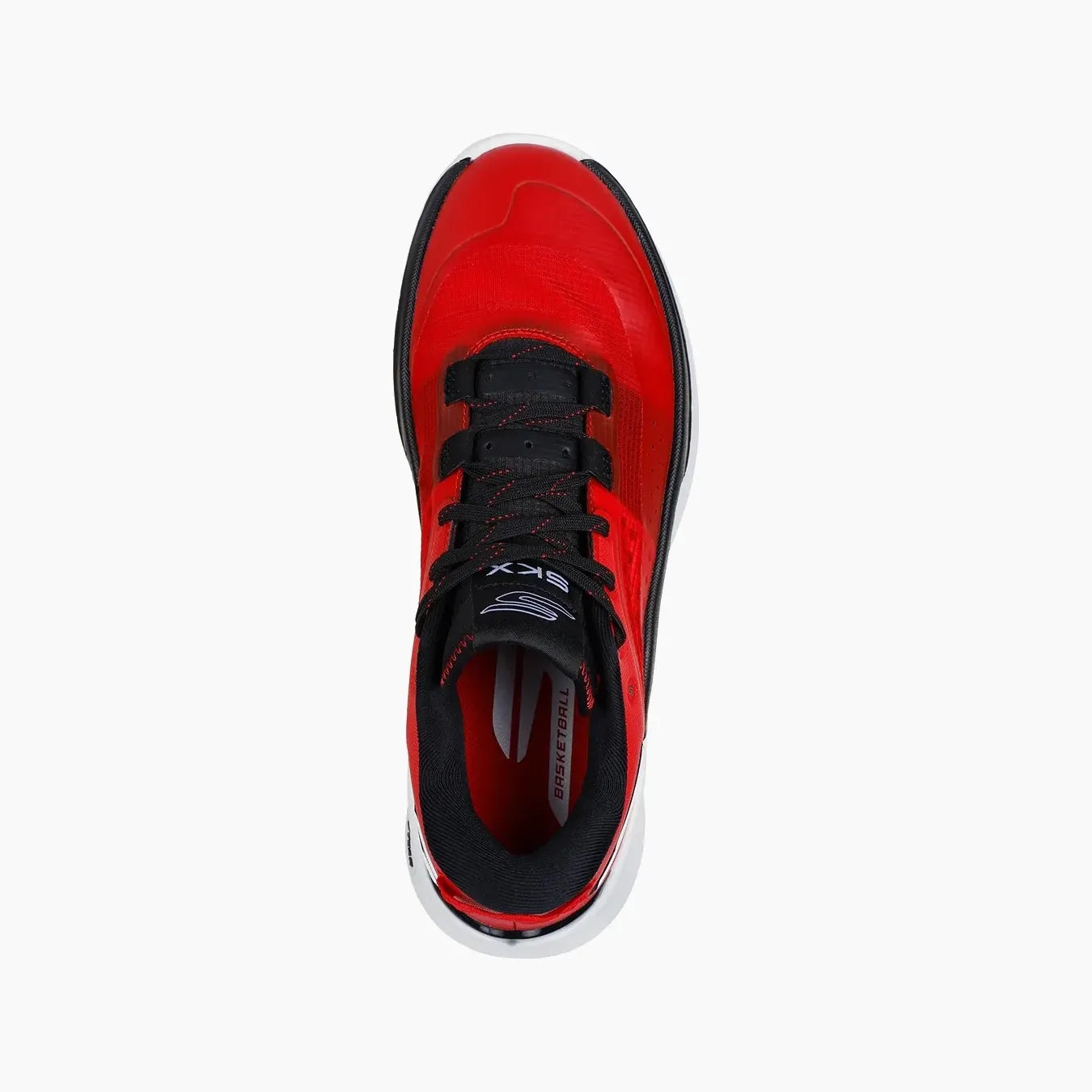 253007#RDBK-RED SYNTHETIC/TEXTILE/BLACK TRIM