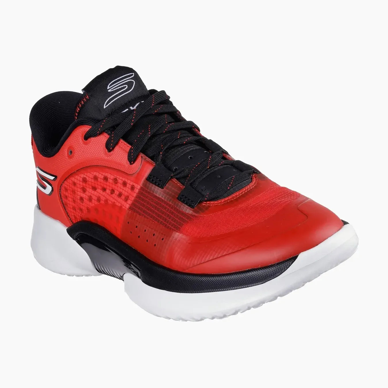 253007#RDBK-RED SYNTHETIC/TEXTILE/BLACK TRIM