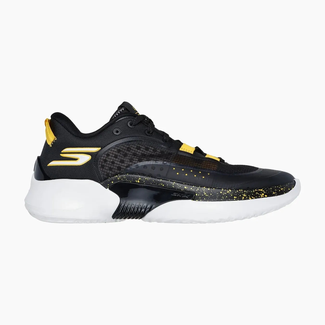 1#BKGD-BLACK SYNTHETIC/TEXTILE/GOLD TRIM