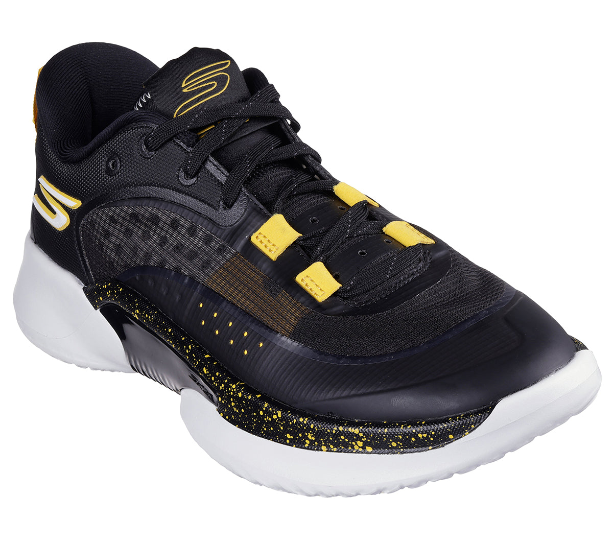 1#BKGD-BLACK SYNTHETIC/TEXTILE/GOLD TRIM