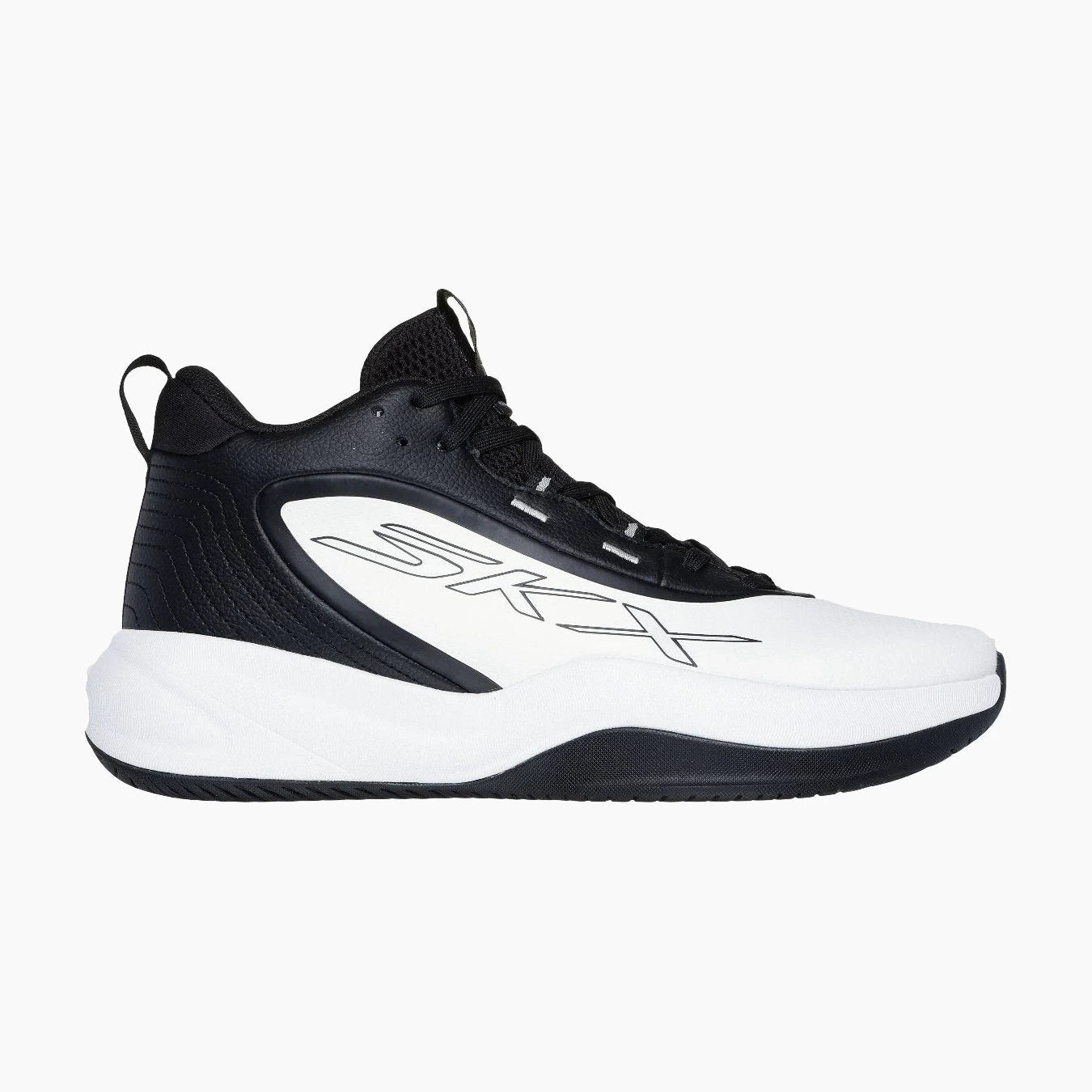 253010#WBK-WHITE LEATHER/BLACK TRIM